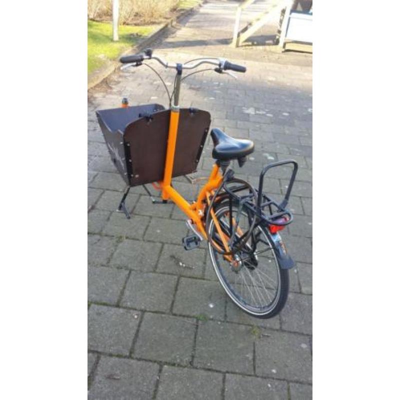 Bakfiets kangaroo met regenhoes