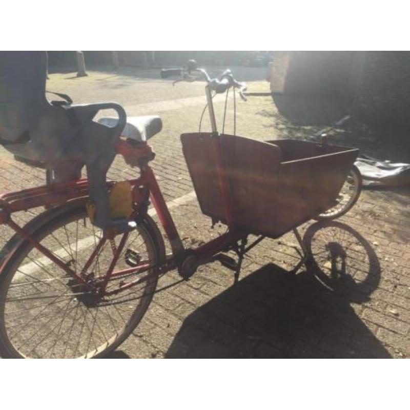 Bakfiets cargobike long lang met hoes