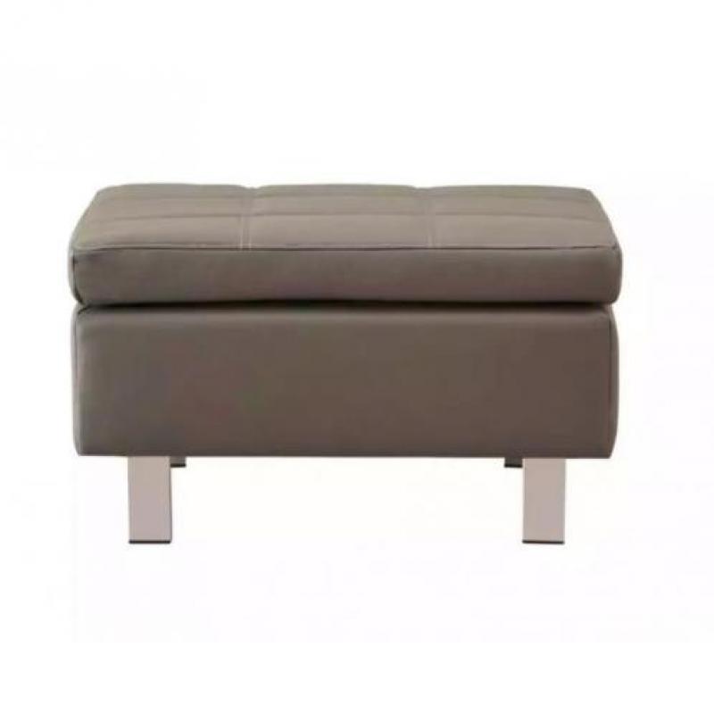 Hocker Casey kunstleder taupe van € 219 NU € 129