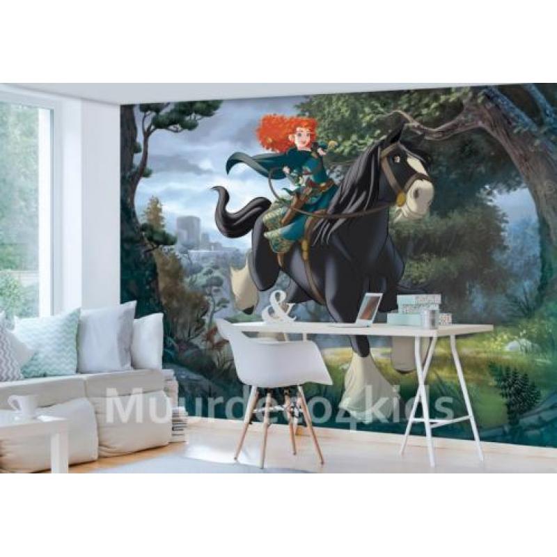 Disney Brave fotobehang Merida, Disney behang *Muurdeco4kids