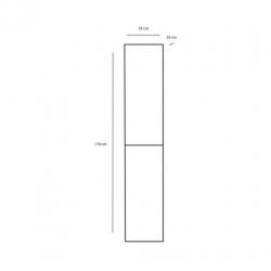 Badkamerkast Differnz New Classic 35x35x174 cm Creme (Rec...