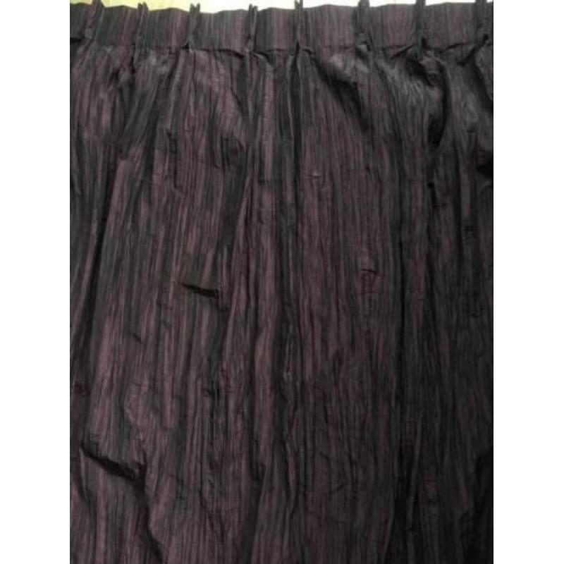 Gordijn 1.02 x 1.60 aubergine 2 stuks soort paars