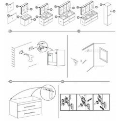 Badmeubelset Differnz The Collection 100x43x61 cm Zwart/W...