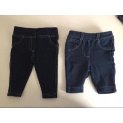 3x denim jeans look broekje mt 50 en mt 56