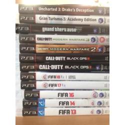 Sony Playstation 3 500GB 2 controllers met doos en 12 games