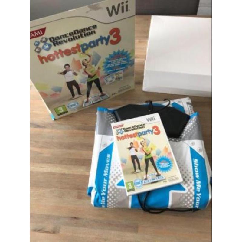 Wii spel met bijbehorende benodigdheden